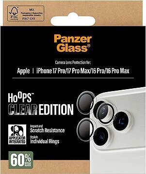PanzerGlass Hoops Apple iPhone 17 Pro/16 Pro/15 Pro/17 Pro Max/16 Pro Max/15 Pro Max číre