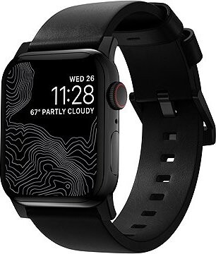 Nomad Modern Band Brown Leather Black Hardware AW 41 mm/42 mm