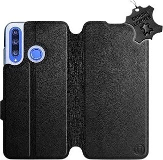 Mobiwear Flip puzdro na mobil Honor 20 Lite – Čierne – kožené – Black Leather