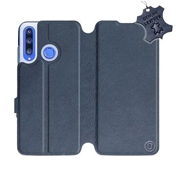 Mobiwear Flip puzdro na mobil Honor 20 Lite – Modré – kožené – Blue Leather