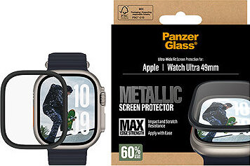 PanzerGlass Apple Watch Ultra s kovovým rámčekom