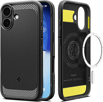 Spigen Rugged Armor MagSafe Matte Black iPhone 17