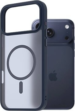 AlzaGuard Matte Case Compatible with MagSafe pre iPhone 17 Pro Max tmavomodrý