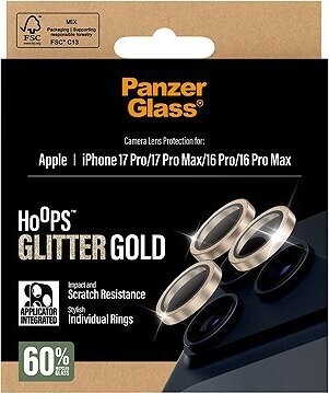 PanzerGlass Hoops Apple iPhone 17 Pro/16 Pro/15 Pro/17 Pro Max/16 Pro Max/15 Pro Max zlaté