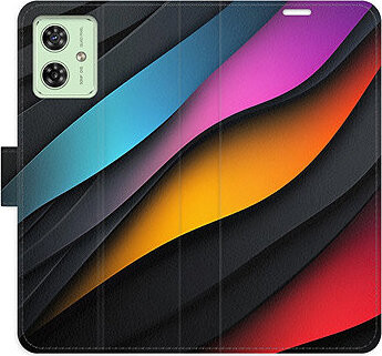 iSaprio Flip puzdro Color Waves pre Motorola Moto G54 5G/G54 5G Power Edition