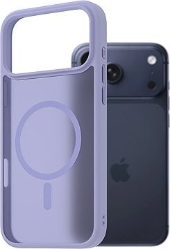 AlzaGuard Matte Case Compatible with MagSafe pre iPhone 17 Pro Max svetlo fialový