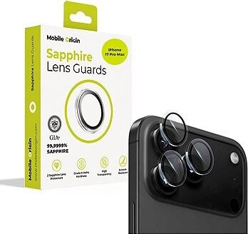 Mobile Origin Sapphire Lens guards, clear – iPhone 17 Pro/17 Pro Max
