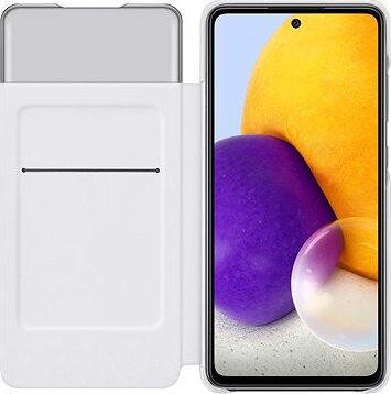 Samsung flipové puzdro S View na Galaxy A72 biele