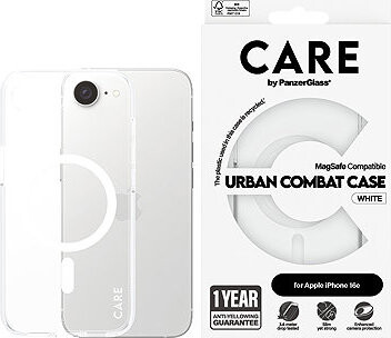PanzerGlass CARE kryt Apple iPhone 16e MagSafe Urban Combat číry/biely