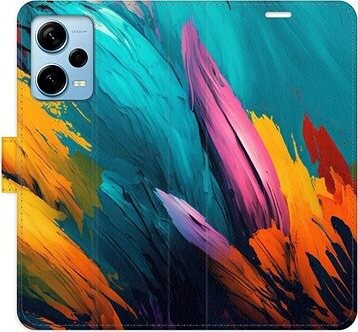 iSaprio flip puzdro Orange Paint 02 pre Xiaomi Redmi Note 12 Pro+ 5G
