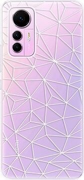 iSaprio Abstract Triangles 03 pro white na Xiaomi 12 Lite