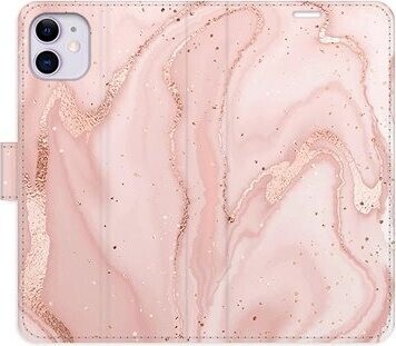 iSaprio flip puzdro RoseGold Marble pre iPhone 11