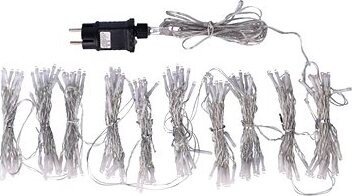 TESLA – dekoratívny záves, 2700K, 200 LED, 2 m × 2 m + 5 m