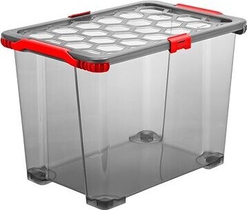 ROTHO Evo tota l box s kolieskami 65 l transparentný antracit