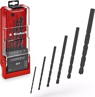 EINHELL 6 ks súprava vrtákov HSS-R do kovu, 49423006
