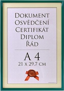 TRADAG Fotorámik 21 × 29,7 cm, zelený