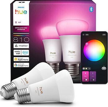 Philips Hue White and Color Ambiance 6 W 810 E27 2 ks