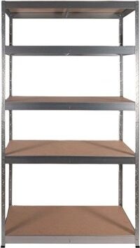 Kovona kovový regál s policami z MDF, 178 × 120 × 40 cm, 5 políc