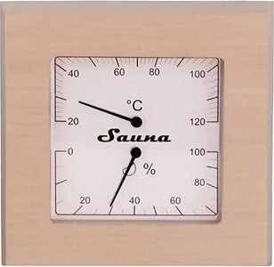 Sentiotec Teplomer s vlhkomerom, osika, štvorec