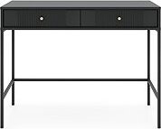 Iseo IS07, konzolový stolík, čierna farba, čierne nohy