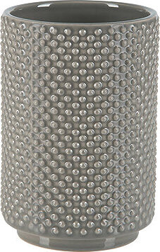 Spirella Pohárik na zubné kefky MERO, keramika, sivo-hnedý