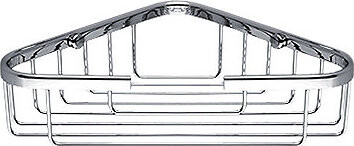 Nimco Polica do kúpeľne a sprchy drôtená rohová – kov Open OP-102N-26