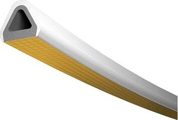 Trelleborg tesnenie TLT do okien a dverí, profil D 6 B, 9 × 8 mm, biele, 2 × 3 m