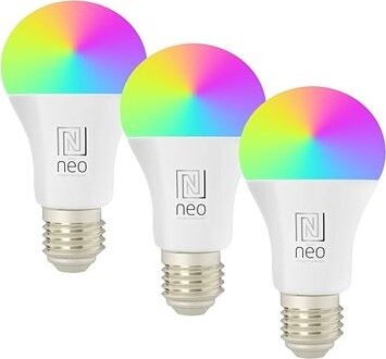 IMMAX NEO LITE E27 11 W RGB+CCT, farebná a biela, WiFi – balenie 3 ks