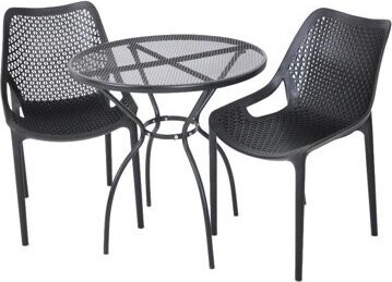 ROJAPLAST Set záhradného nábytku ZWMT-06 záhradný stôl 1 + 2 záhradné stoličky BILROS