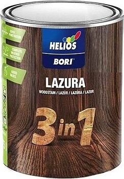 Kansai Helios Bori lazúra 3in1, 0,75 l, odtieň 8 Sekvoj