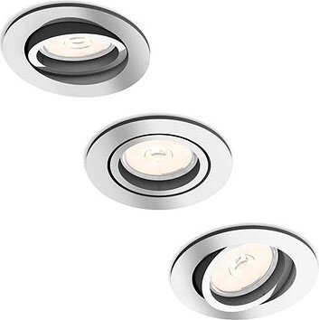 Philips – SADA 3× Podhľadové svietidlo 3× GU10/5,5 W/230 V lesklý chróm