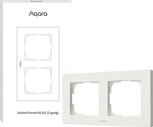 AQARA Switch Frame H2 EU (2-gang) (FE-X01D), biely