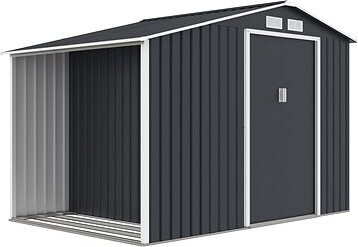 ROJAPLAST Domček záhradný LUKE A-2, sivý 195 × 278 × 191 cm