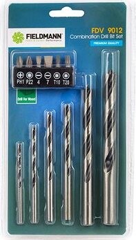 FIELDMANN Sada vrtákov do dreva s bitmi 12 ks FDV 9012