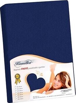 BELLATEX Froté prestieradlo 90 × 200, námornícky modré