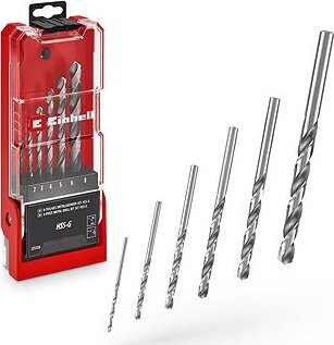 EINHELL 6 ks súprava vrtákov HSS-G do kovu, 49205506