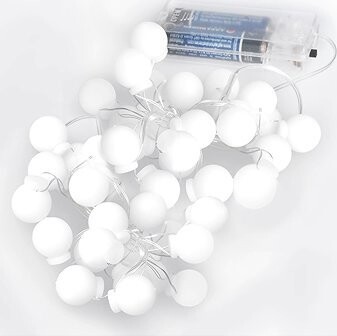 Solight LED vianočná reťaz farebné gule, 40× LED, 4 m