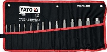 YATO Priebojníky na kožu v sade YT-3591