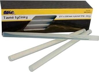 MAGG Tavné tyčinky transparentné 11 mm, 20 ks