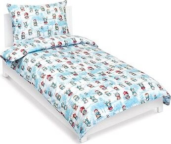 BELLATEX Obliečky bavlna 90/CH47 zvieratká v zime 140 × 200, 70 × 90 cm