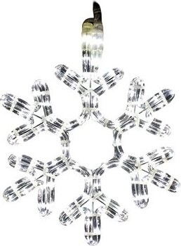 Vianočná LED blikajúca vločka 50 cm, studená biela