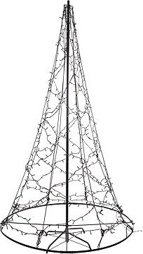 EMOS LED svietiaci stromček, 180 cm, vonkajší aj vnútorný, teplá biela