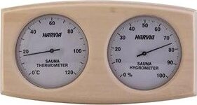 Harvia Teplomer do sauny s vlhkomerom, drevo