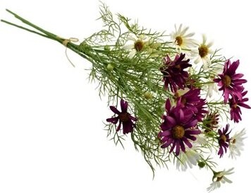 DOMMIO Lúčne kvety margaréty fialové 70 cm