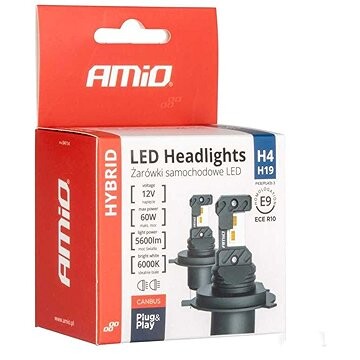 AMIO LED žiarovky H4 12V 2800 lm HYBRID, 2 ks