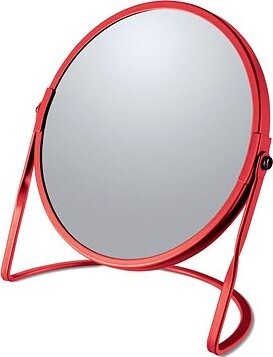 Spirella kozmetické zväčšovacie zrkadlo Akira, matné červené, oceľ