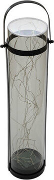TEXTILOMANIE Solárna lampa LANTERN GREY 46 cm, sivá