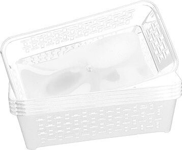 DuraHome Košík, DOMINO 4, biely, 5 ks