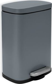 Spirella pedálový odpadkový kôš Akira, matný sivý, oceľ, 5 l