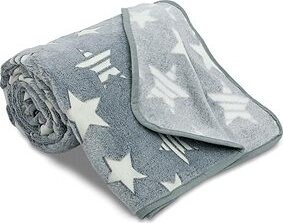 Svitap sleepwell Detská mikroplyšová svietiaca deka Hviezdy sivé 100 × 150 cm